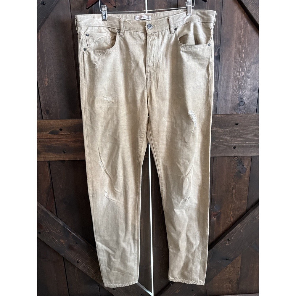 Banana Republic‎ Men's Heritage Collection Beige Denim Jeans Size 38x36